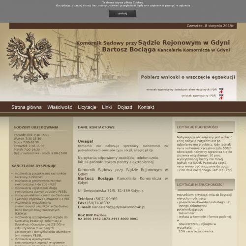 Aukcje komornicze - Gdynia