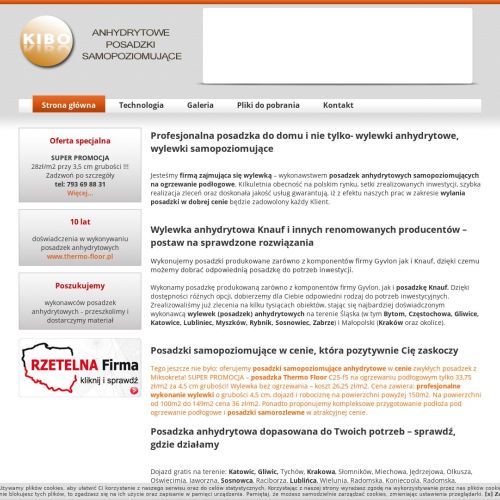 Firma zajmująca się wylewką w Tychach