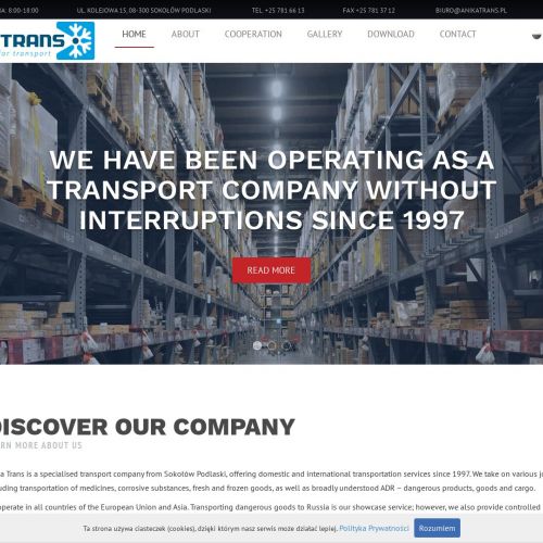 Przewóz towarów mrożonych w Siedlcach