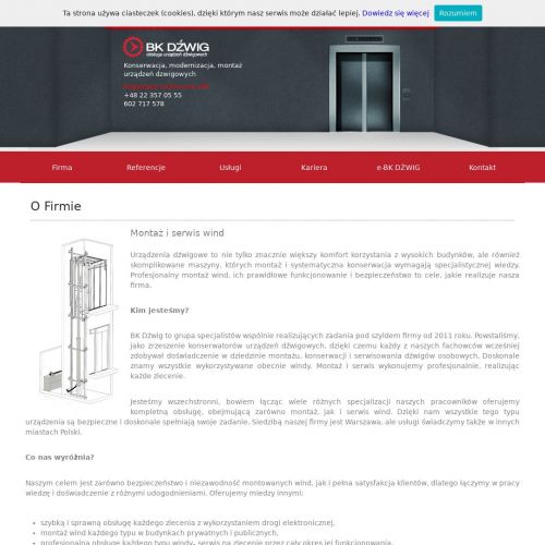 Dźwigi towarowe Warszawa