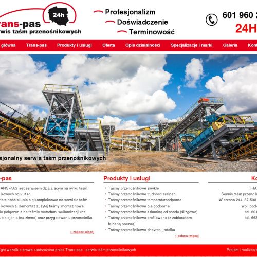 Taśmy przenośnikowe tkaninowo gumowe w Warszawie