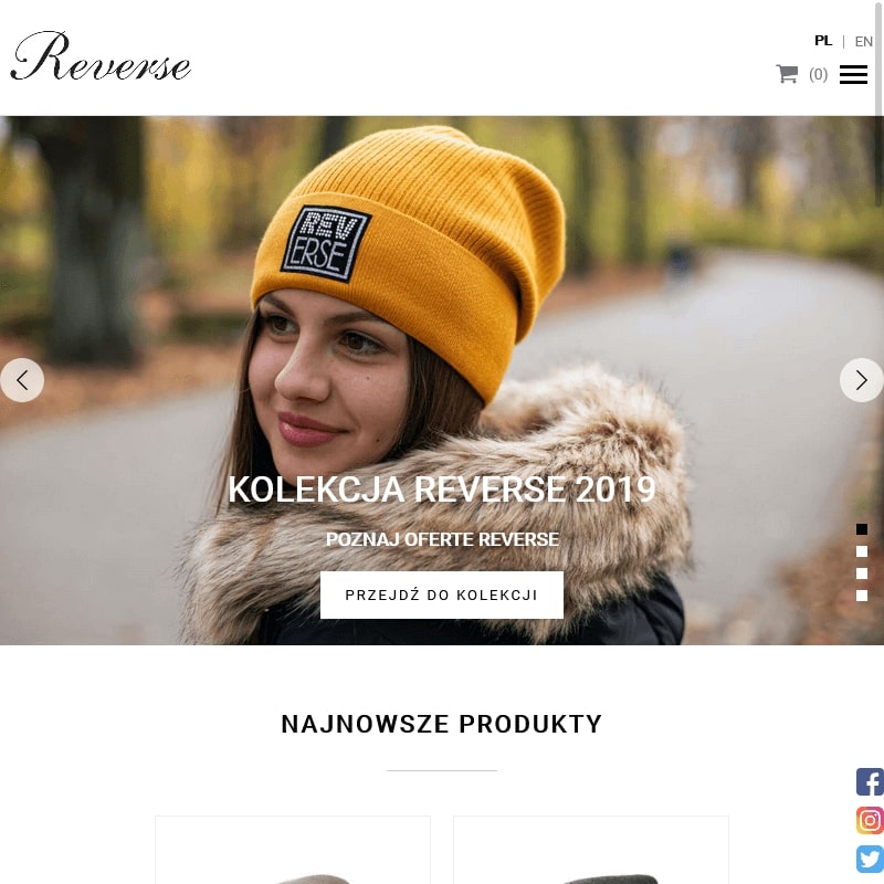 Kolorowe czapki zimowe z pomponem w Łodzi