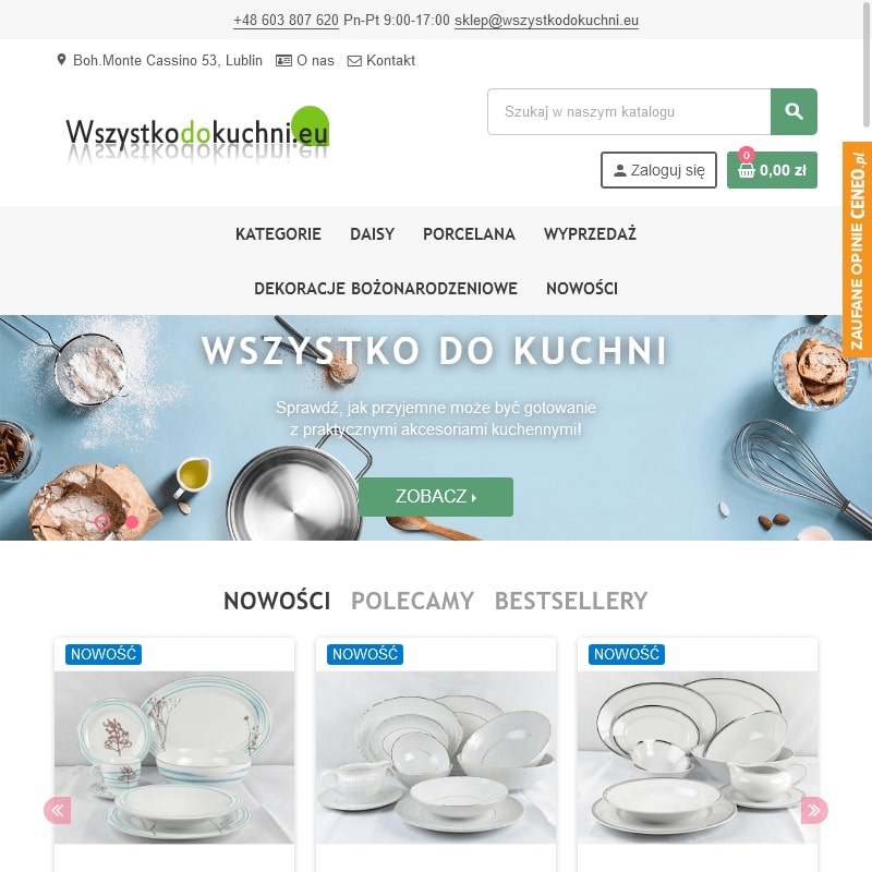 Porcelana chodzież serwis kawowy w Krośnie