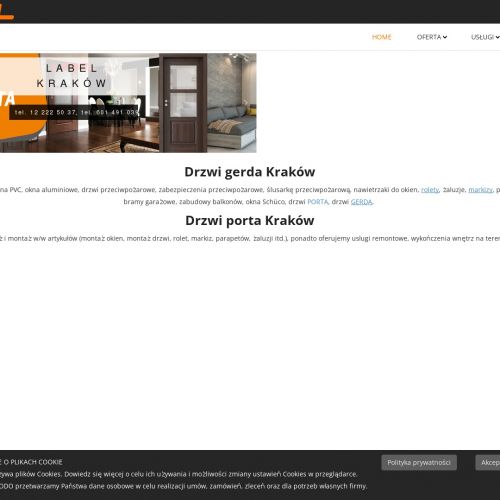 Drzwi aluminiowe w Krakowie