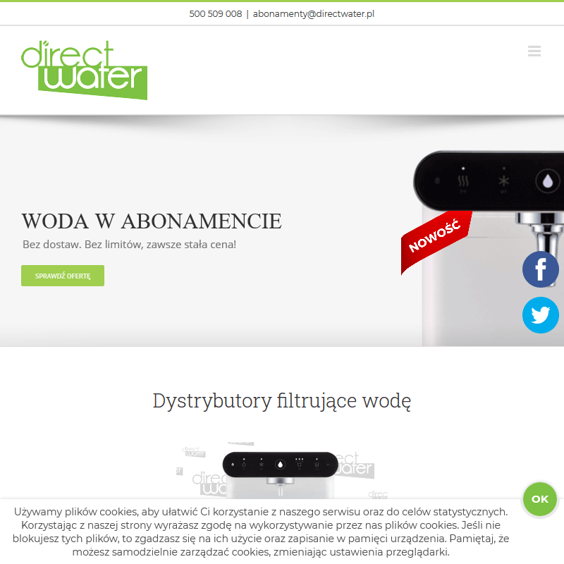 Dystrybutor wody do domu