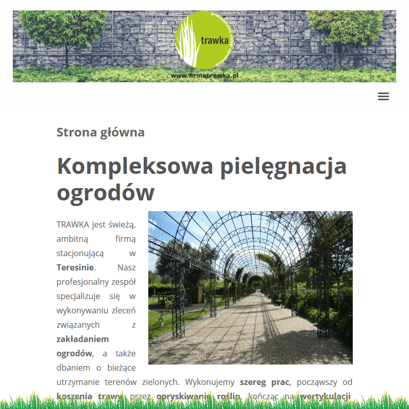 Pielęgnacja ogrodów teresin