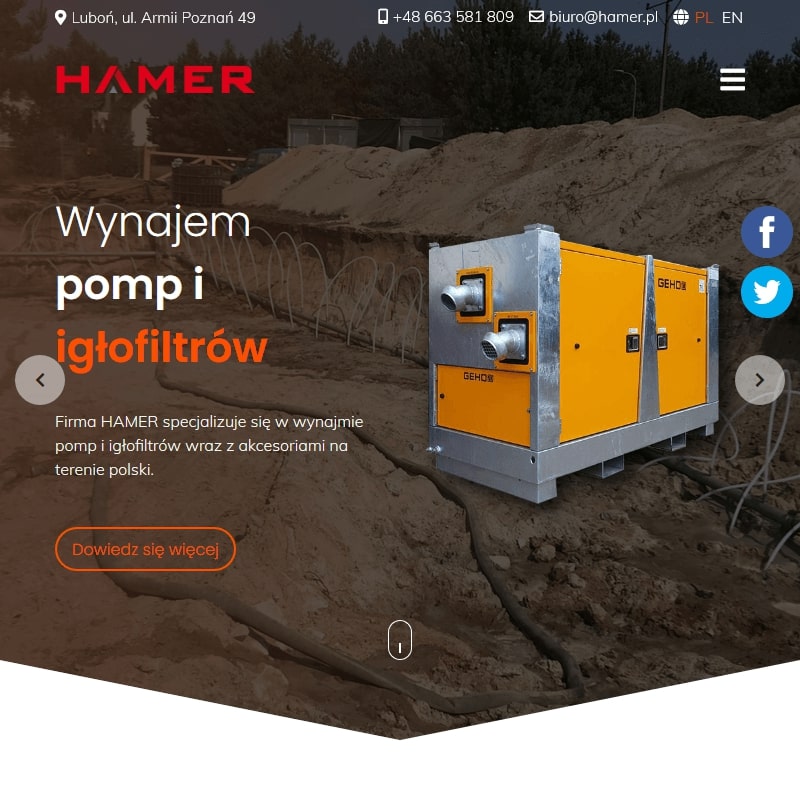 Pompa zanurzeniowa zatapialna - Poznań