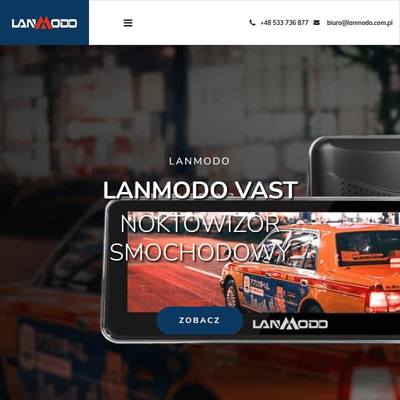 Noktowizor samochodowy z kamerą cofania w Poznaniu