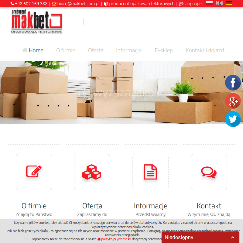 Opakowania kartonowe na zamówienie w Radomsku