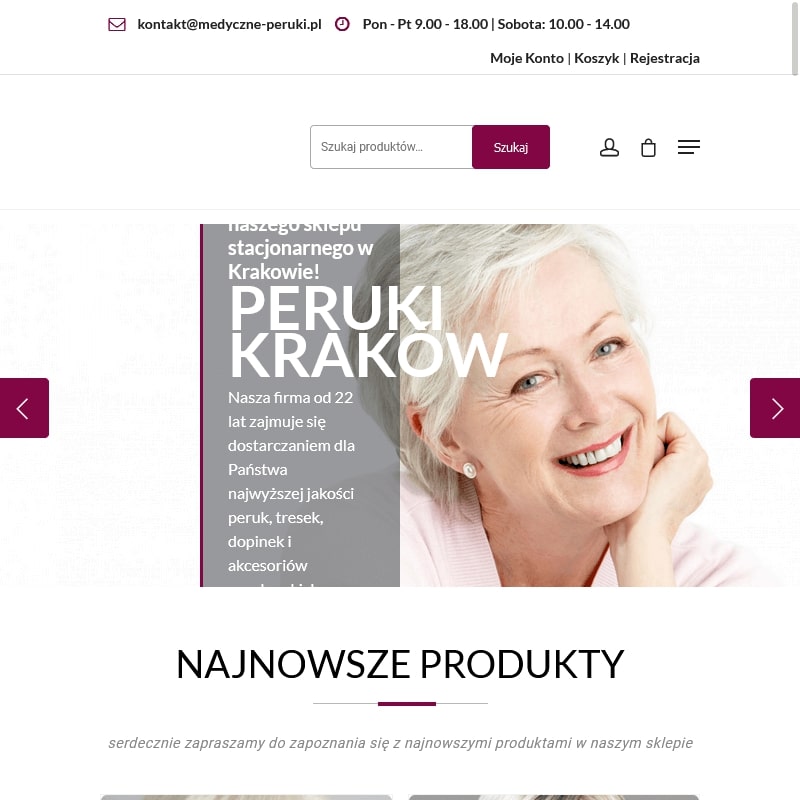 Peruka krótkie włosy