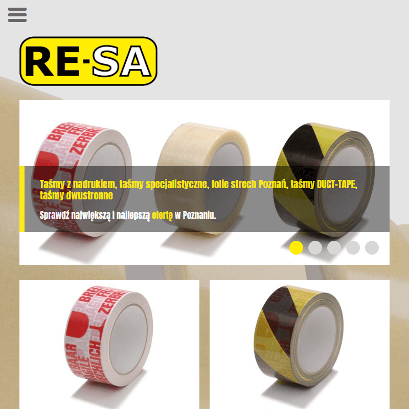 Taśma z logotypem - Poznań