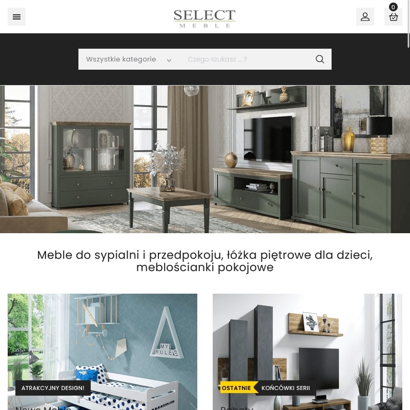 Meblościanka do pokoju z szafą