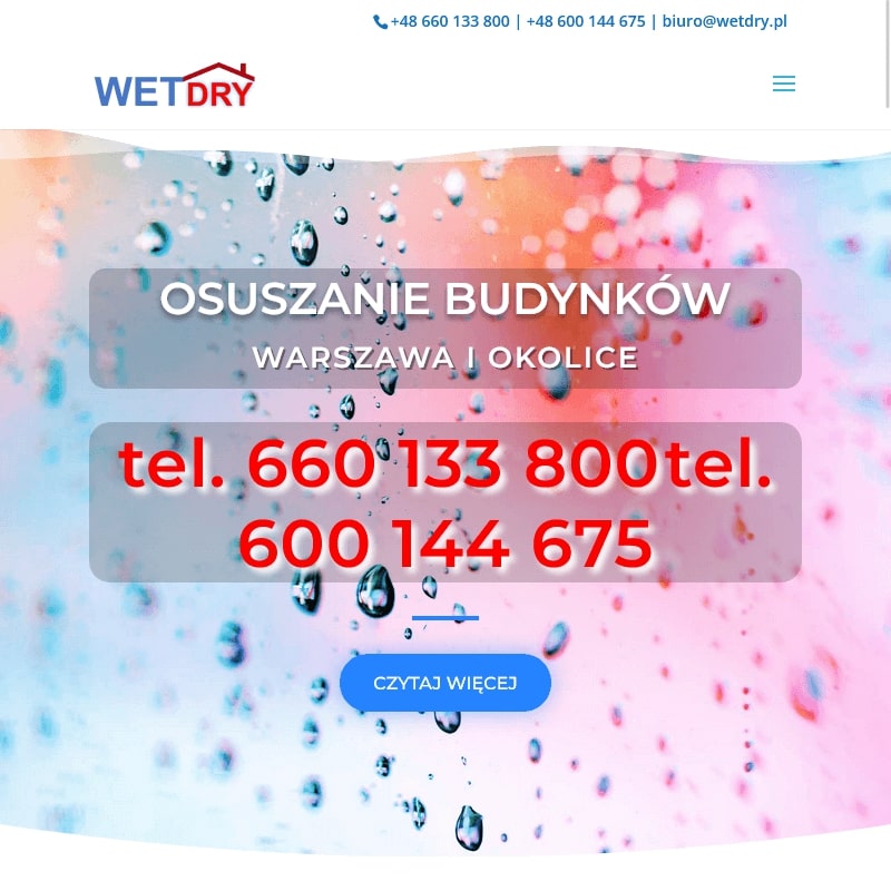 Warszawa - osuszanie domów